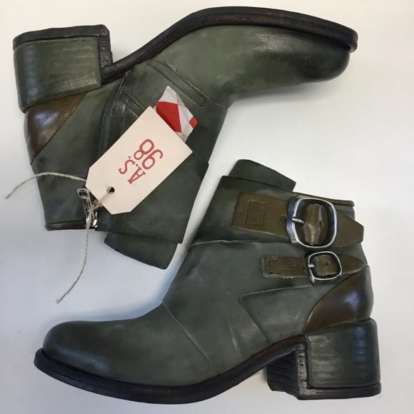 NIB A.S.98 Olin Ankle boots Olive (37) 7 - Picture 2 of 8